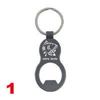 PORTE CLE DECAPSULEUR MOTIF CARPE AVEC PRENOM OU TEXTE PERSONNALISE