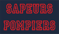 T-SHIRT SAPEUR POMPIER LOGO DOS DROIT - ADM-BOUTIQUE