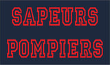 T-SHIRT SAPEUR POMPIER LOGO DOS DROIT - ADM-BOUTIQUE