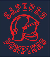 T-SHIRT SAPEUR POMPIER LOGO DOS ROND - ADM-BOUTIQUE