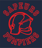 T-SHIRT SAPEUR POMPIER LOGO DOS ROND - ADM-BOUTIQUE