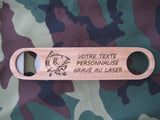 DECAPSULEUR AVEC GRAVURE AU LASER PERSONNALISEE - ADM-BOUTIQUE